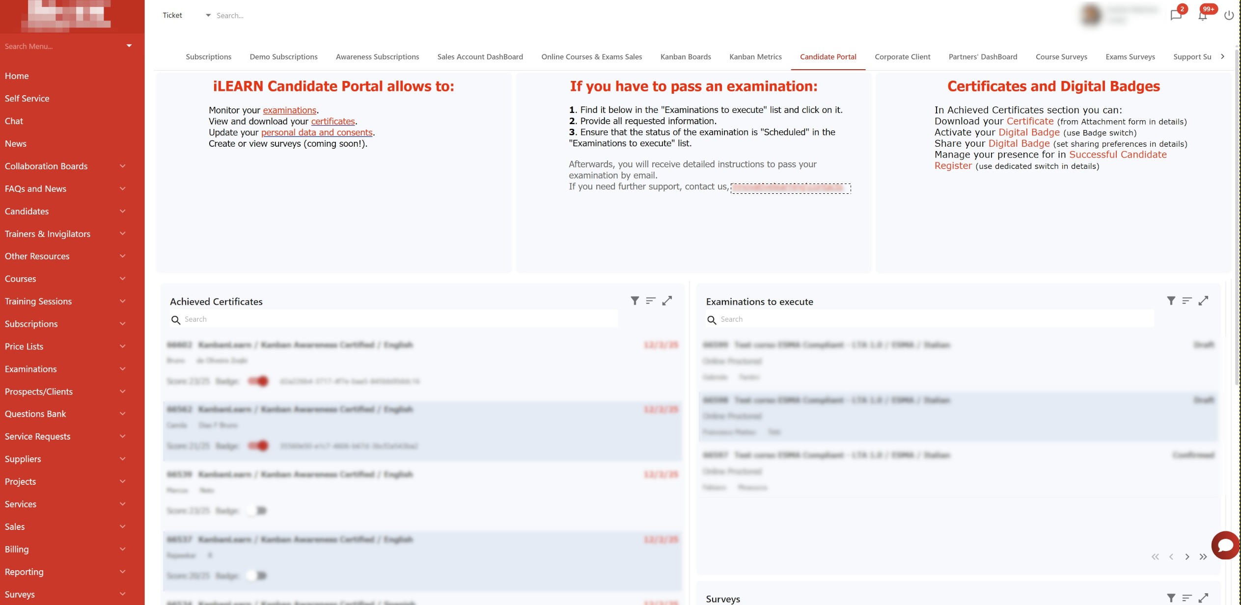 TrainingNow Candidate portal - (sv)